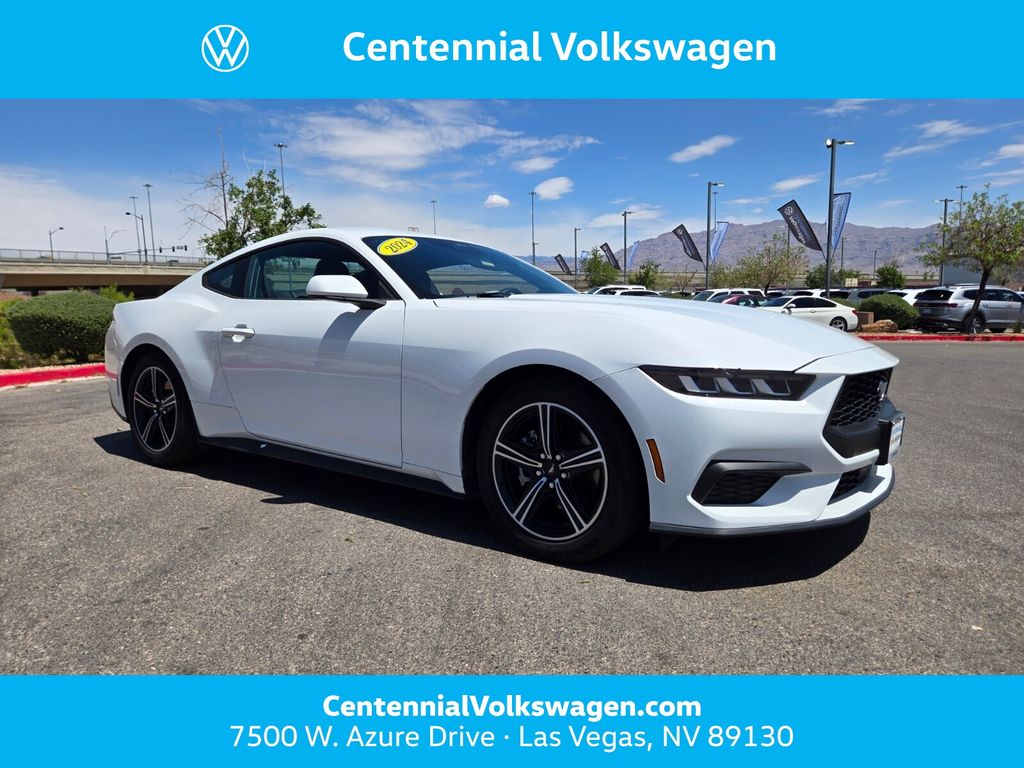 Oxford White 2024 Ford Mustang Coupe Rear-Wheel Drive Automatic