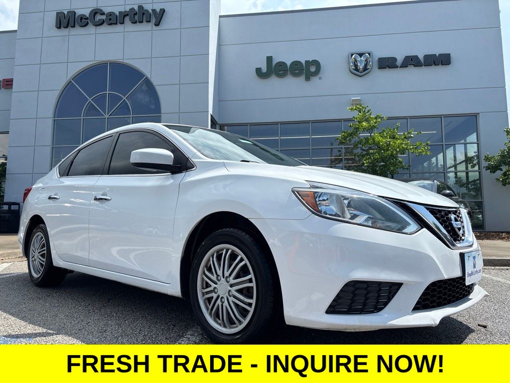 White (Fresh Powder) 2019 Nissan Sentra S FWD Sedan Front-Wheel Drive Continuously Variable Transmission