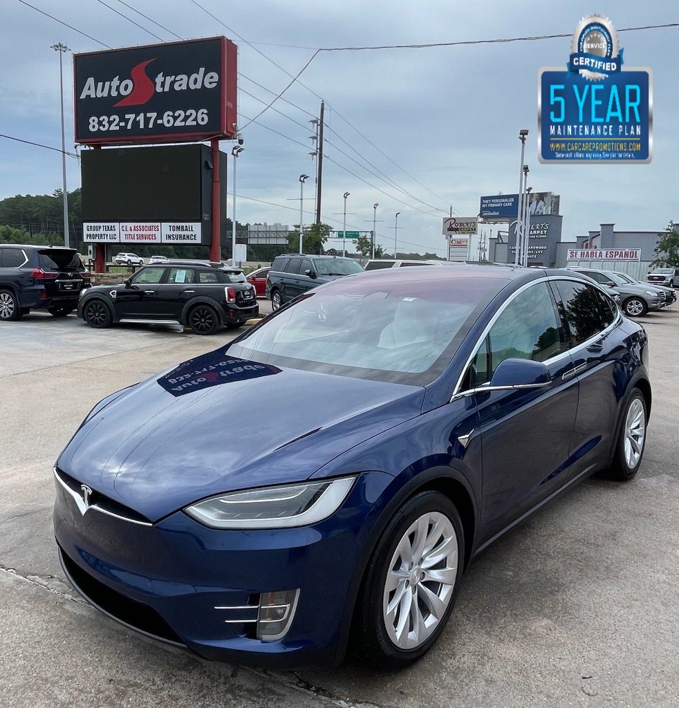 Blue 2018 Tesla Model X SUV / Crossover 1-Speed Automatic