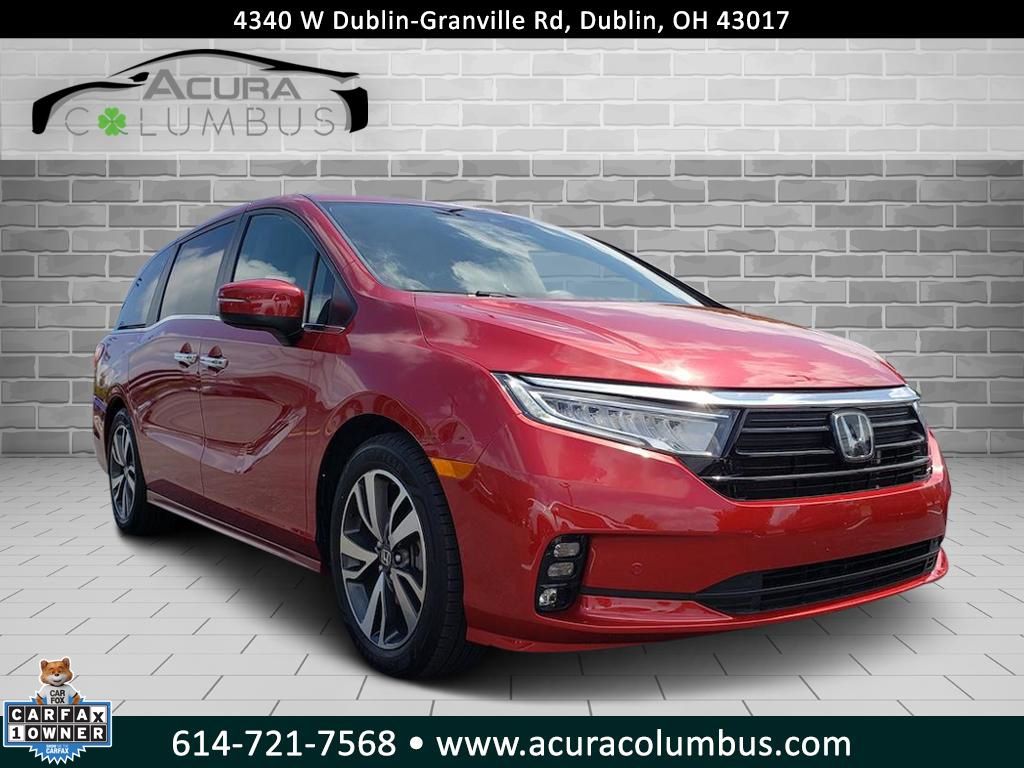Radiant Red Metallic II 2022 Honda Odyssey Touring FWD Minivan Front-Wheel Drive Automatic