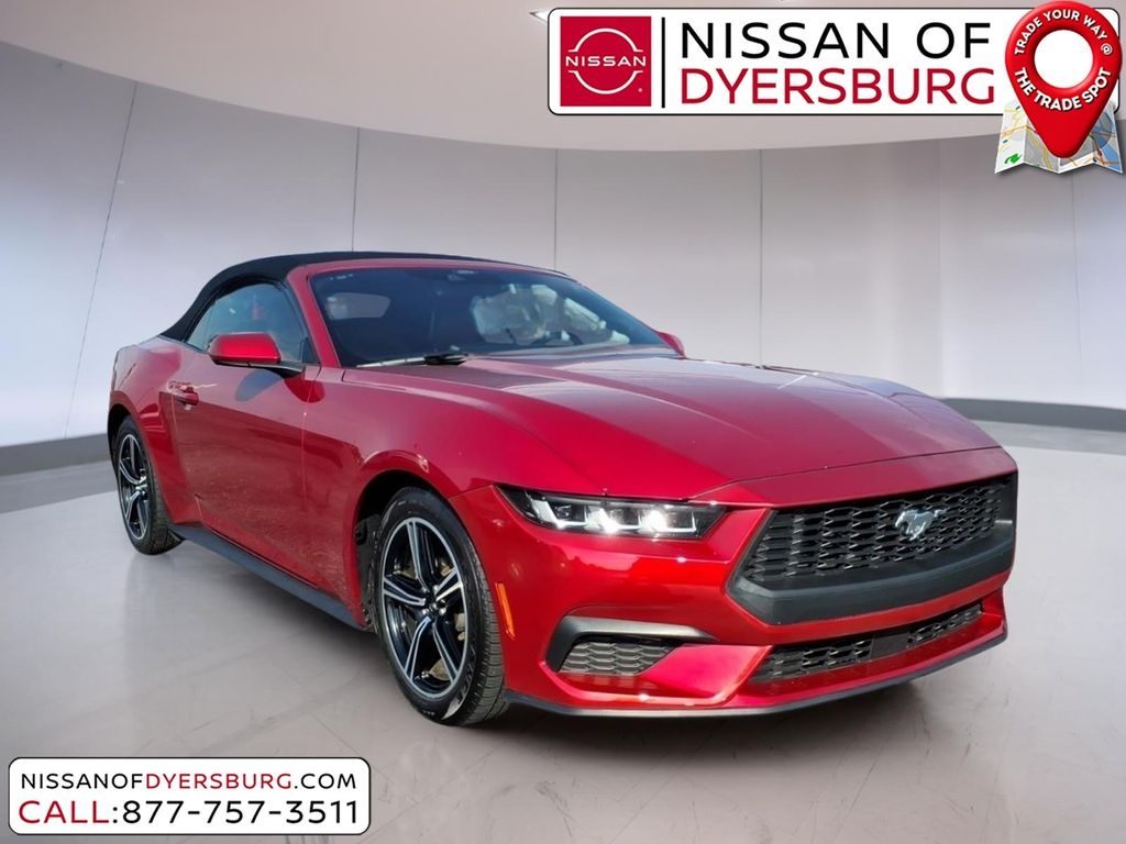 Red Metallic 2024 Ford Mustang Convertible Rear-Wheel Drive Automatic