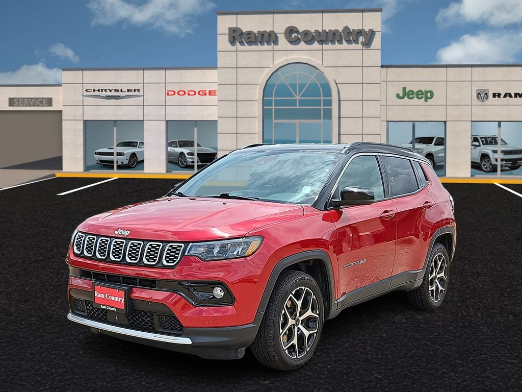 Red Hot Pearlcoat 2025 Jeep Compass Limited 4WD SUV / Crossover Four-Wheel Drive 8-Speed Automatic