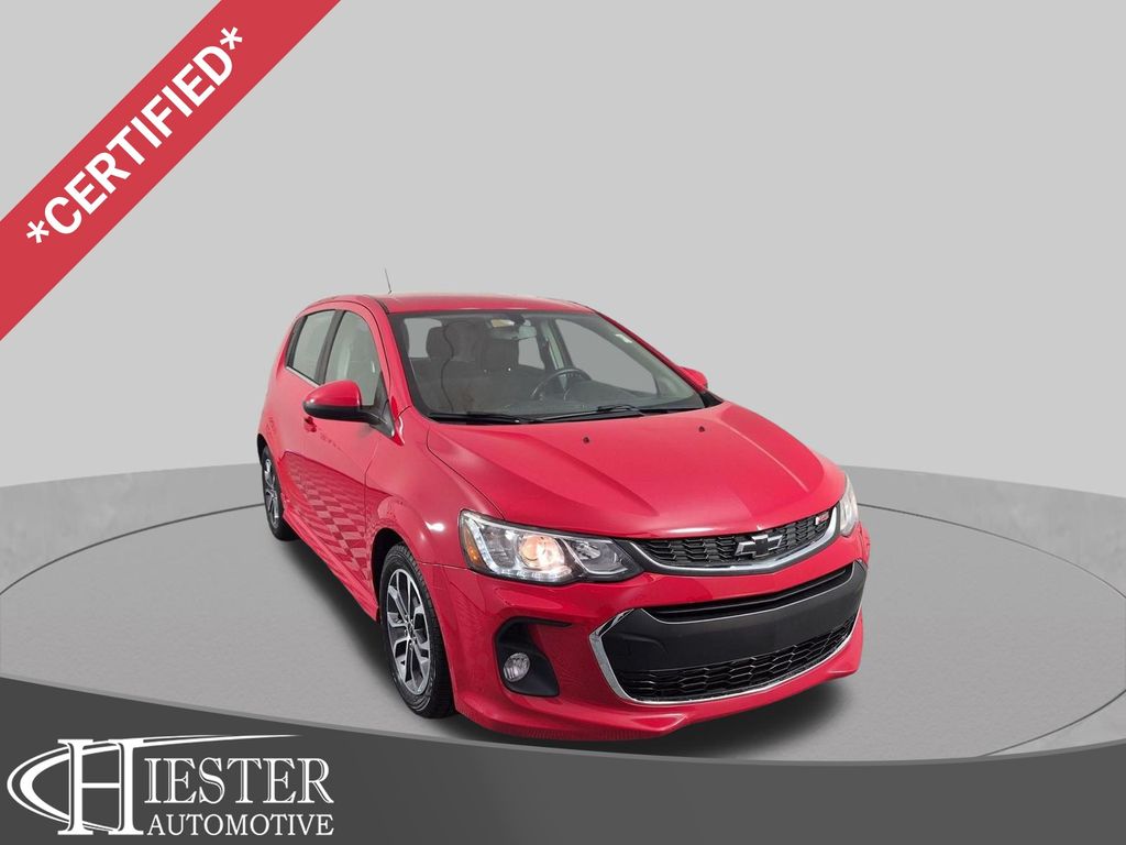 Red Hot 2020 Chevrolet Sonic Hatchback Front-Wheel Drive 6-Speed Automatic