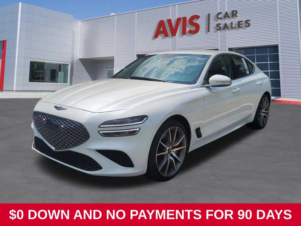 White 2025 Genesis G70 Sedan Rear-Wheel Drive 8-Speed Automatic
