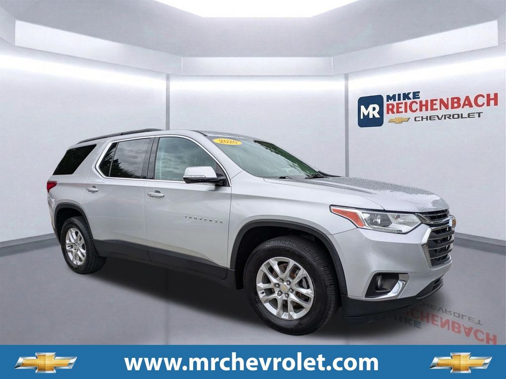 Silver Ice Metallic 2020 Chevrolet Traverse LT Cloth FWD SUV / Crossover Front-Wheel Drive 9-Speed Automatic