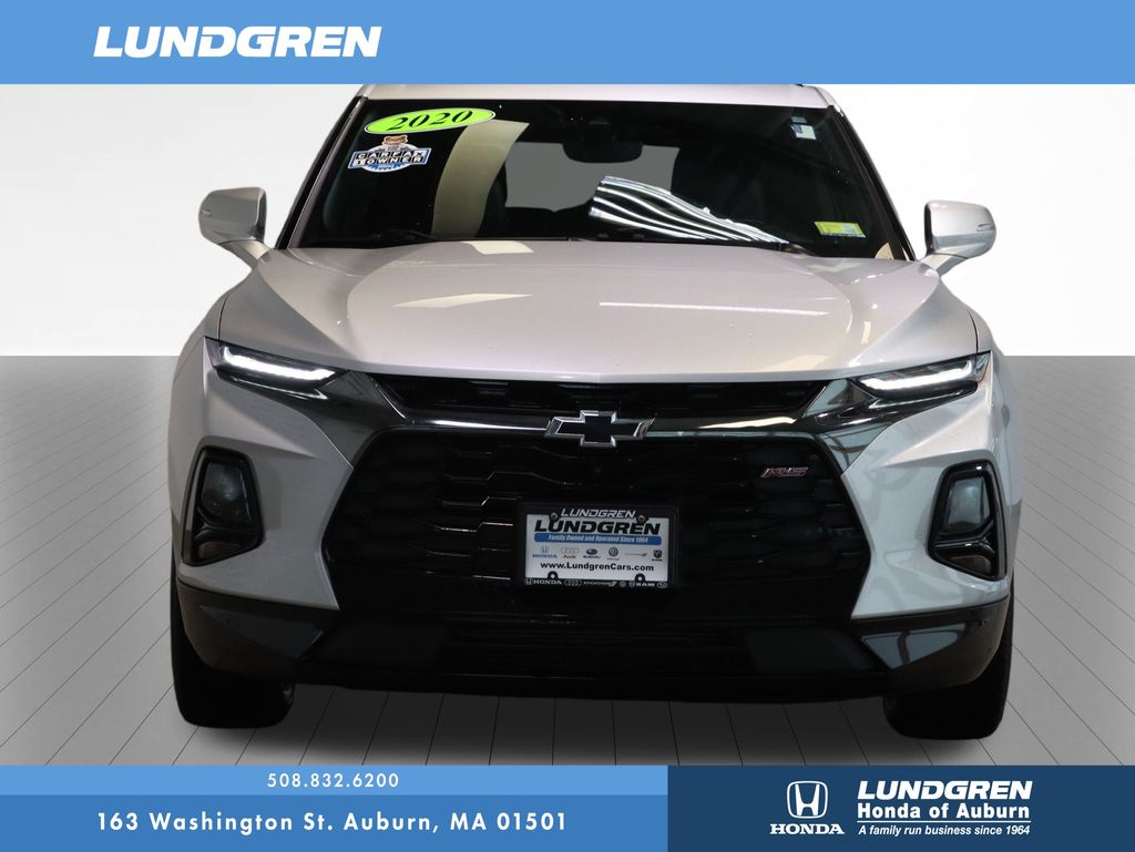 Used 2020 Chevrolet Blazer RS with VIN 3GNKBKRS0LS678741 for sale in Auburn, MA