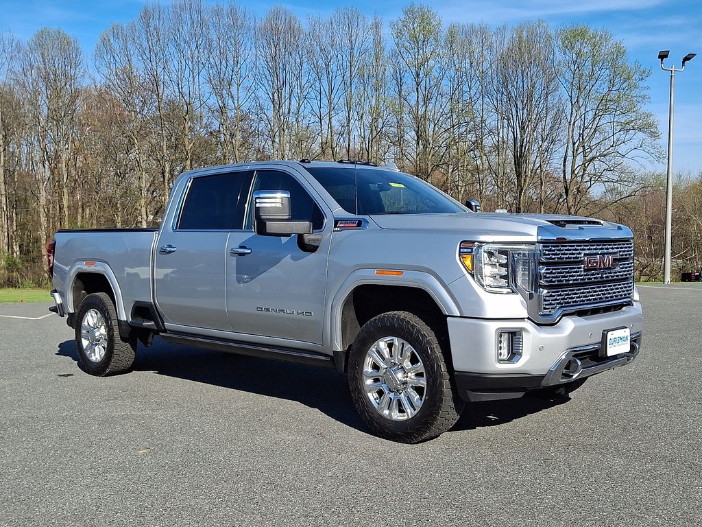 Quicksilver Metallic 2023 GMC Sierra 3500HD Denali Crew Cab 4WD Pickup Truck Four-Wheel Drive Automatic