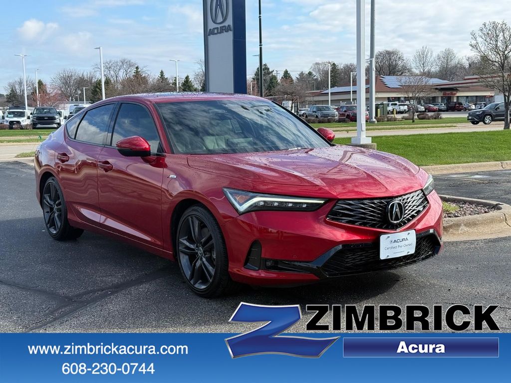Performance Red Pearl 2023 Acura Integra FWD with Technology and A-SPEC Package Sedan Front-Wheel Drive Continuously Variable Transmission