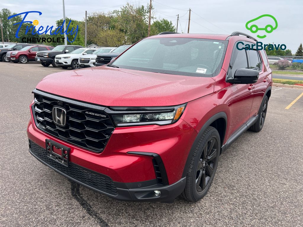 Radiant Red Metallic II 2025 Honda Pilot Black Edition AWD SUV / Crossover All-Wheel Drive Automatic
