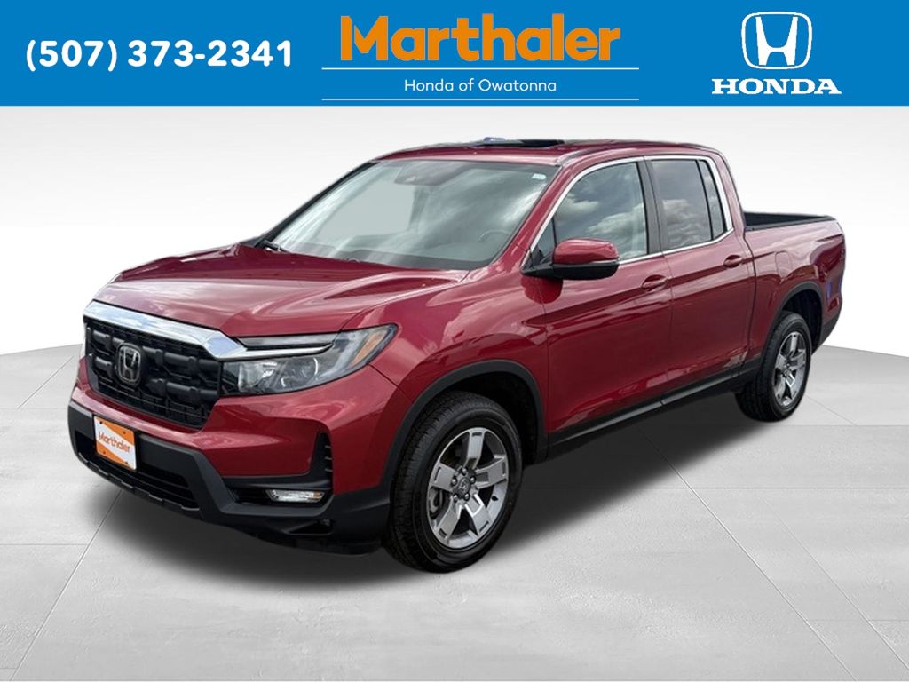 Red 2024 Honda Ridgeline Pickup Truck All-Wheel Drive 9-Speed Automatic