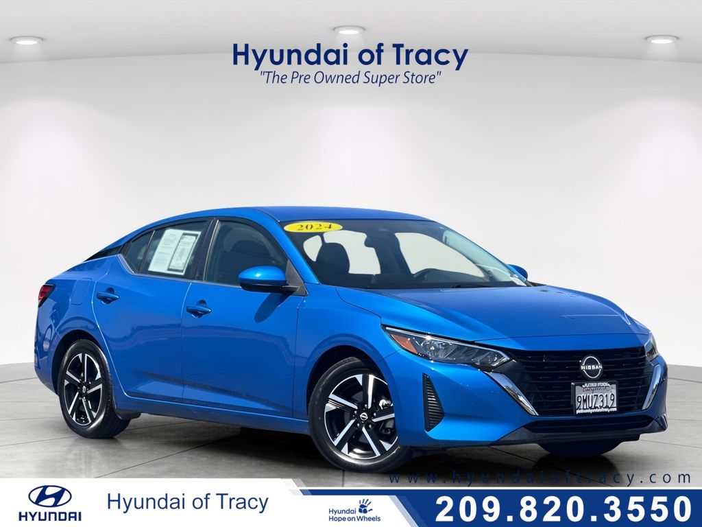 Electric Blue Metallic 2024 Nissan Sentra Sedan Front-Wheel Drive Continuously Variable Transmission