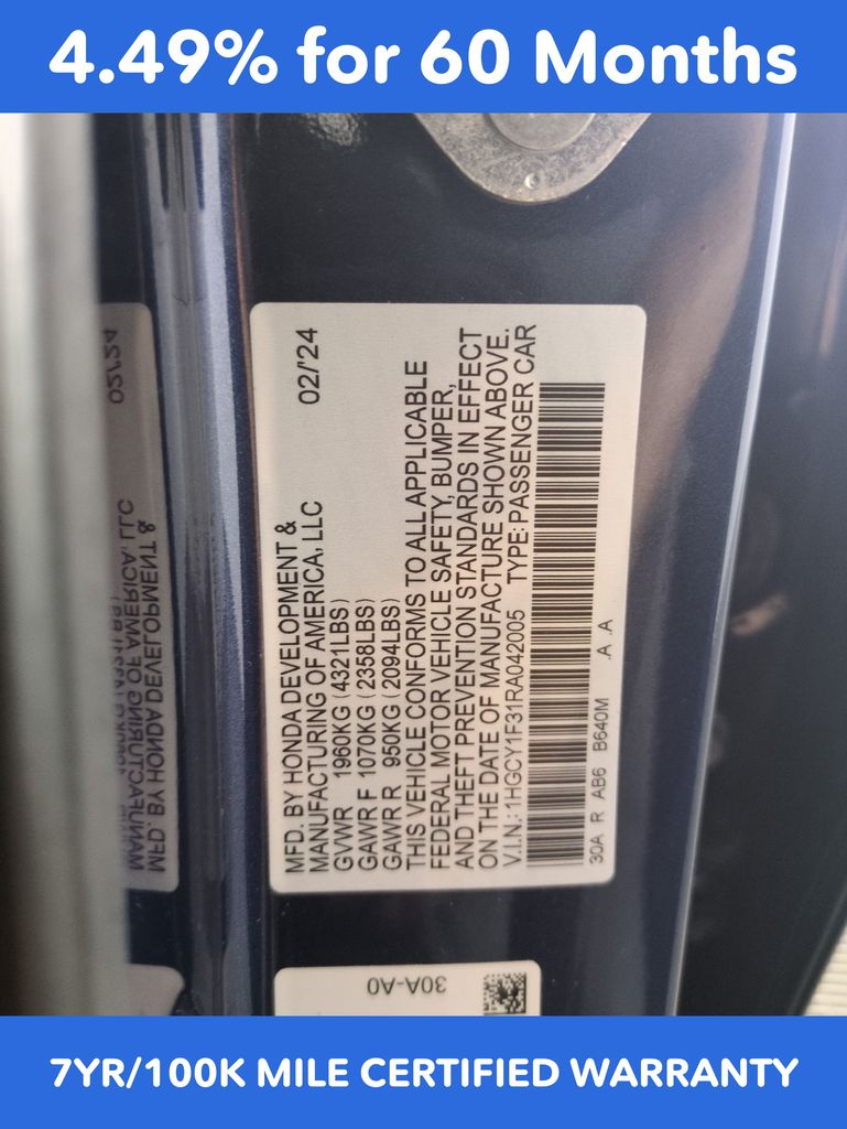 Used 2024 Honda Accord EX For Sale in Fort Wayne, IN