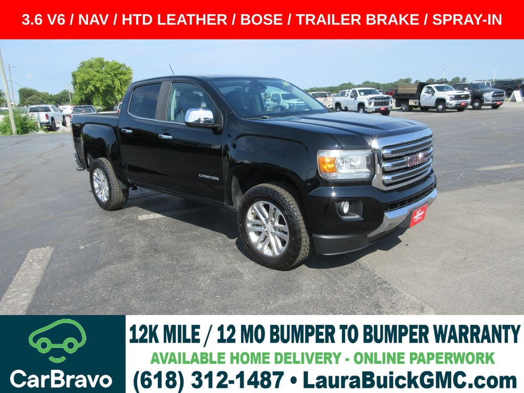 Onyx Black 2018 GMC Canyon Pickup Truck Four-Wheel Drive 8-Speed Automatic