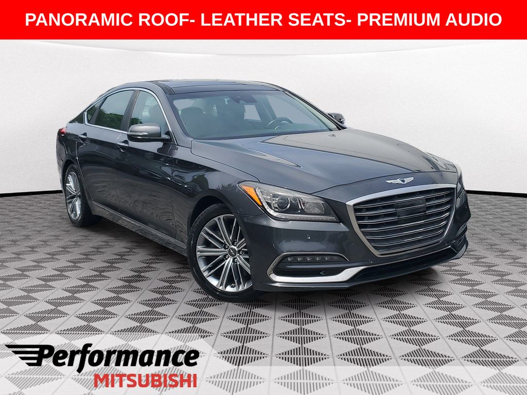 Gray 2018 Genesis G80 Sedan Rear-Wheel Drive 8-Speed Automatic