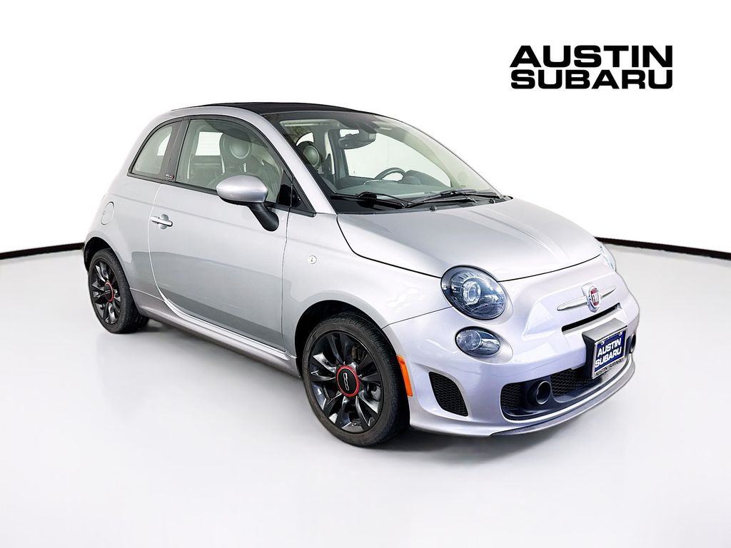 Silver (Billet Clearcoat) 2019 FIAT 500 Convertible Front-Wheel Drive 6-Speed Automatic