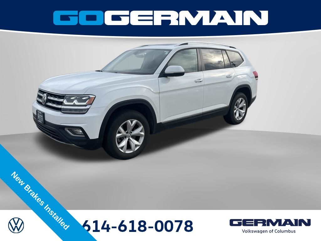Pure White 2018 Volkswagen Atlas SEL 4Motion SUV / Crossover All-Wheel Drive 8-Speed Automatic