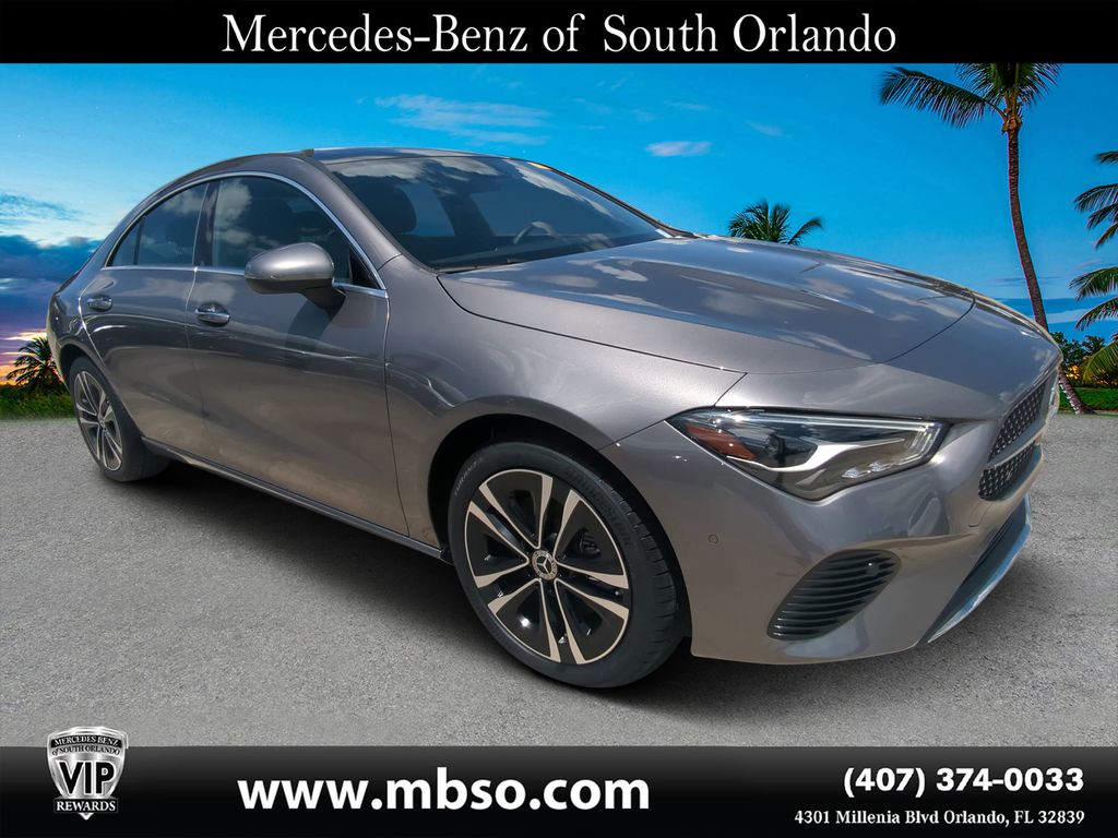 Mountain Gray Metallic 2024 Mercedes-Benz CLA Coupe All-Wheel Drive 8-Speed Dual Clutch