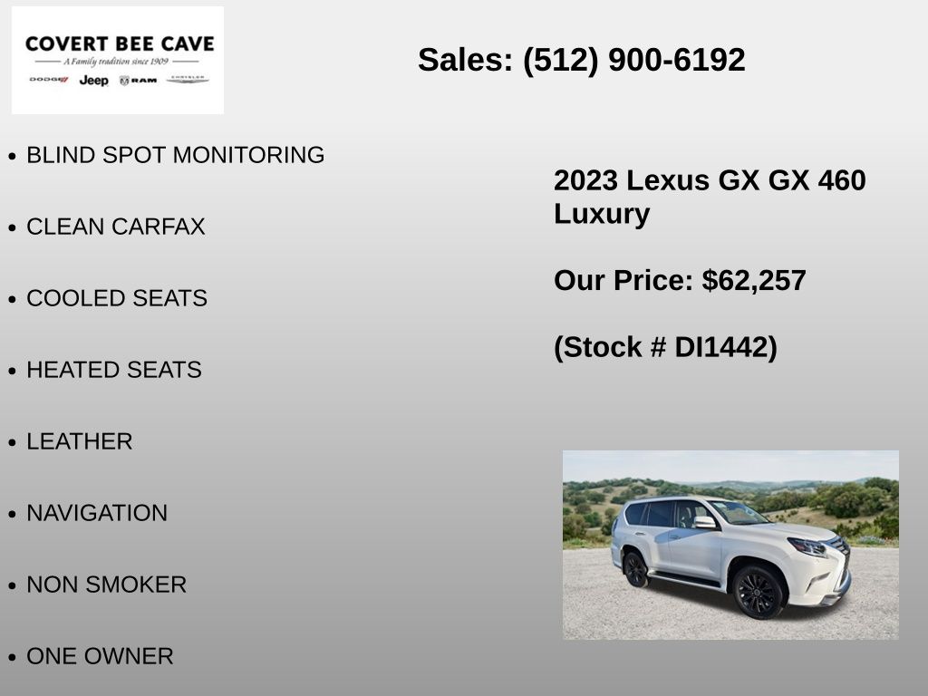 Used Car 2023 Lexus Gx  460 Luxury For Sale Under $70,000 In Austin, Texas