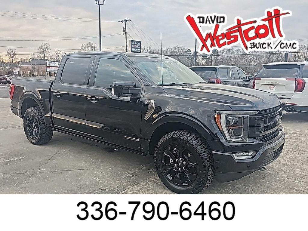 Agate Black Metallic 2023 Ford F-150 Platinum SuperCrew 4WD Pickup Truck Four-Wheel Drive Automatic