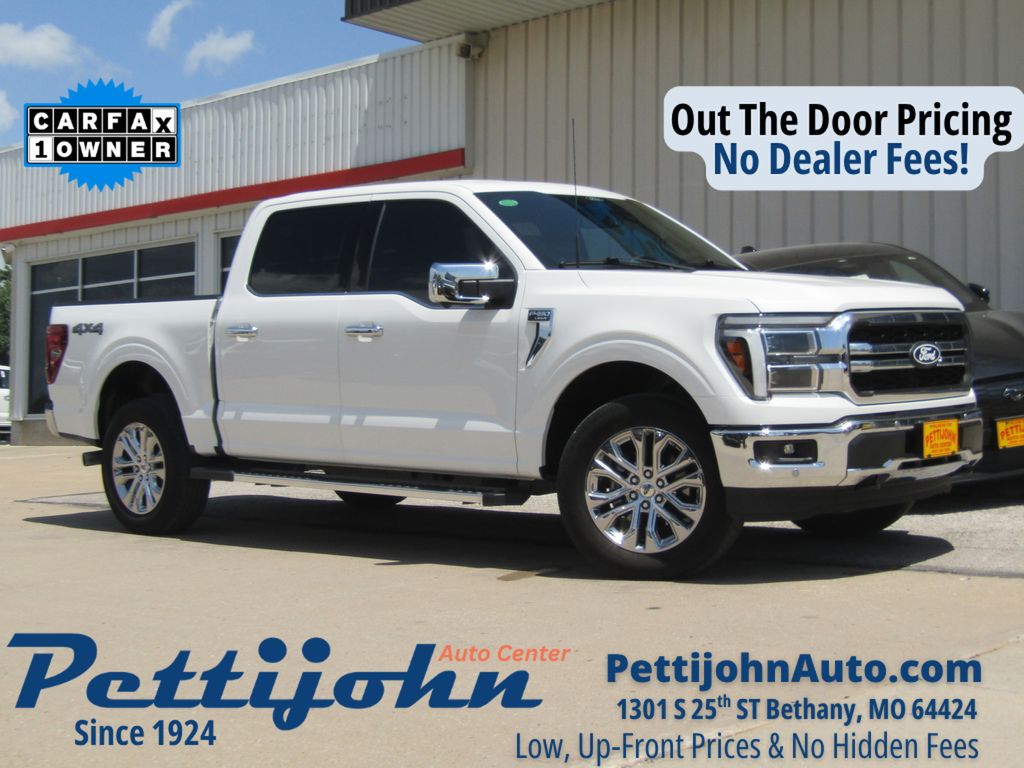 White Metallic 2025 Ford F-150 Pickup Truck Four-Wheel Drive Automatic
