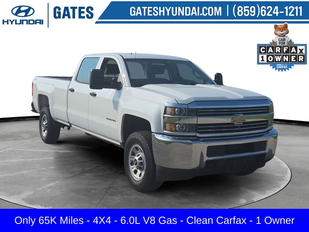Summit White 2017 Chevrolet Silverado 3500HD Pickup Truck Four-Wheel Drive 6-Speed Automatic Overdrive