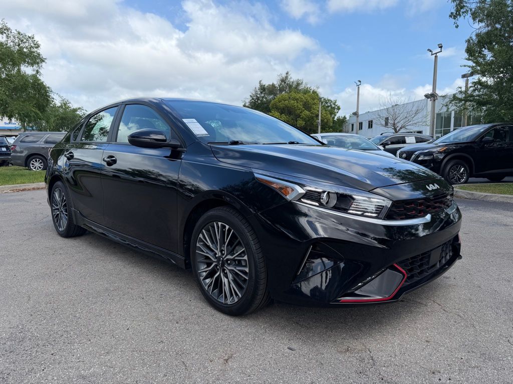 Aurora Black Pearl 2024 Kia Forte GT-Line FWD Sedan Front-Wheel Drive Continuously Variable Transmission