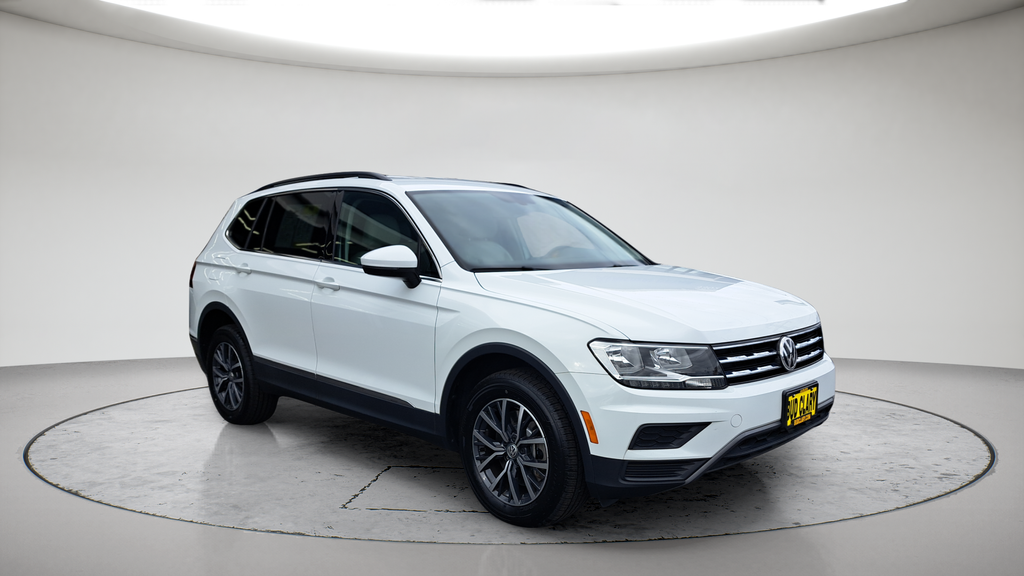 Pure White 2020 Volkswagen Tiguan SUV / Crossover All-Wheel Drive 8-Speed Automatic