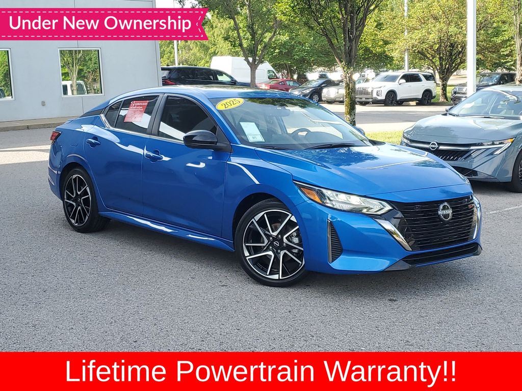 Electric Blue Metallic 2025 Nissan Sentra Sedan Front-Wheel Drive Continuously Variable Transmission