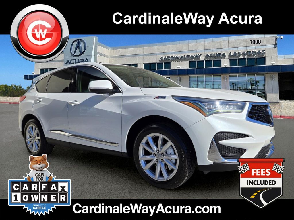 Platinum White Pearl 2021 Acura RDX SUV / Crossover Front-Wheel Drive Automatic