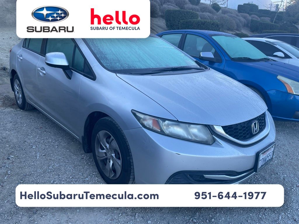 Alabaster Silver Metallic 2013 Honda Civic Sedan Front-Wheel Drive 5-Speed Automatic
