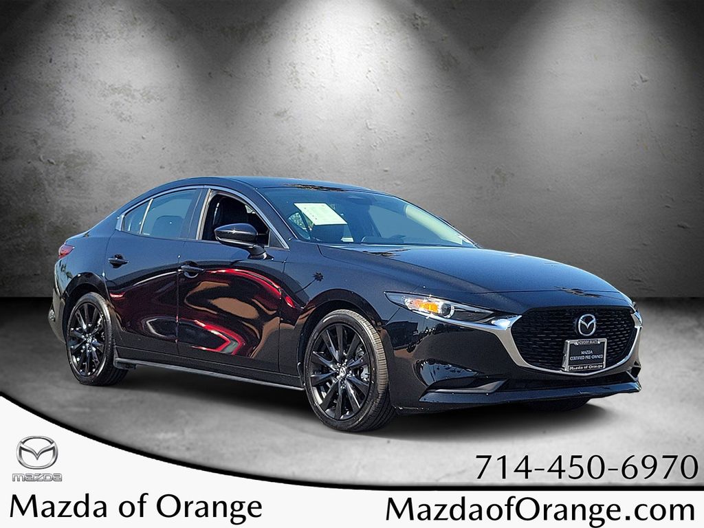 Jet Black Mica 2024 Mazda MAZDA3 Sedan Front-Wheel Drive 6-Speed Automatic