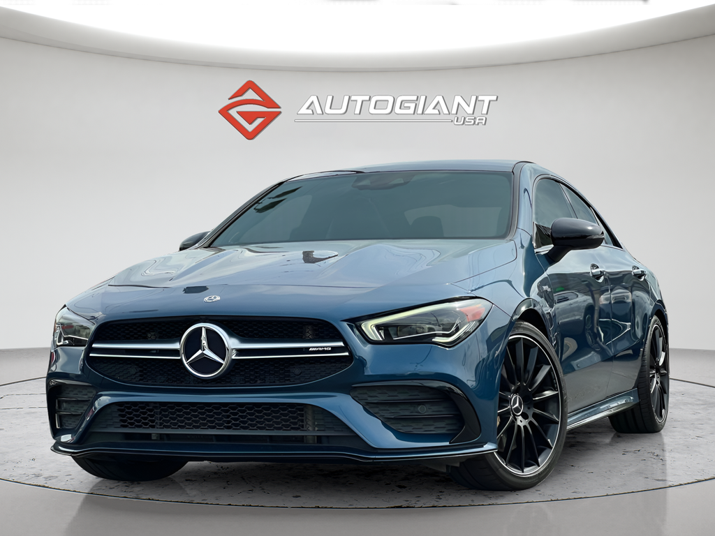 Blue 2020 Mercedes-Benz CLA AMG CLA 35 4MATIC Coupe All-Wheel Drive 7-Speed Automatic