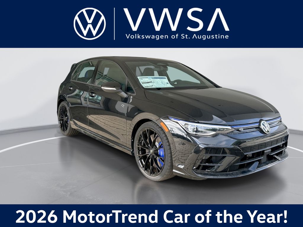 Mythos Black Metallic 2026 Volkswagen Golf R 4Motion Hatchback All-Wheel Drive 7-Speed Dual Clutch