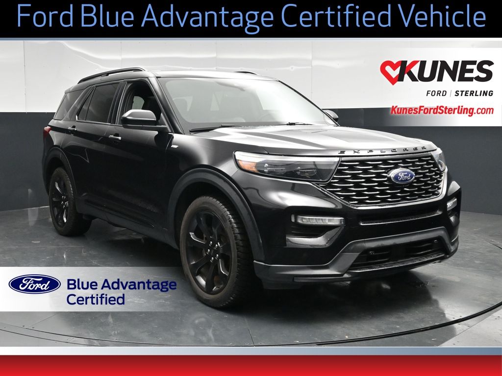 Agate Black Metallic 2023 Ford Explorer ST-Line AWD SUV / Crossover All-Wheel Drive Automatic