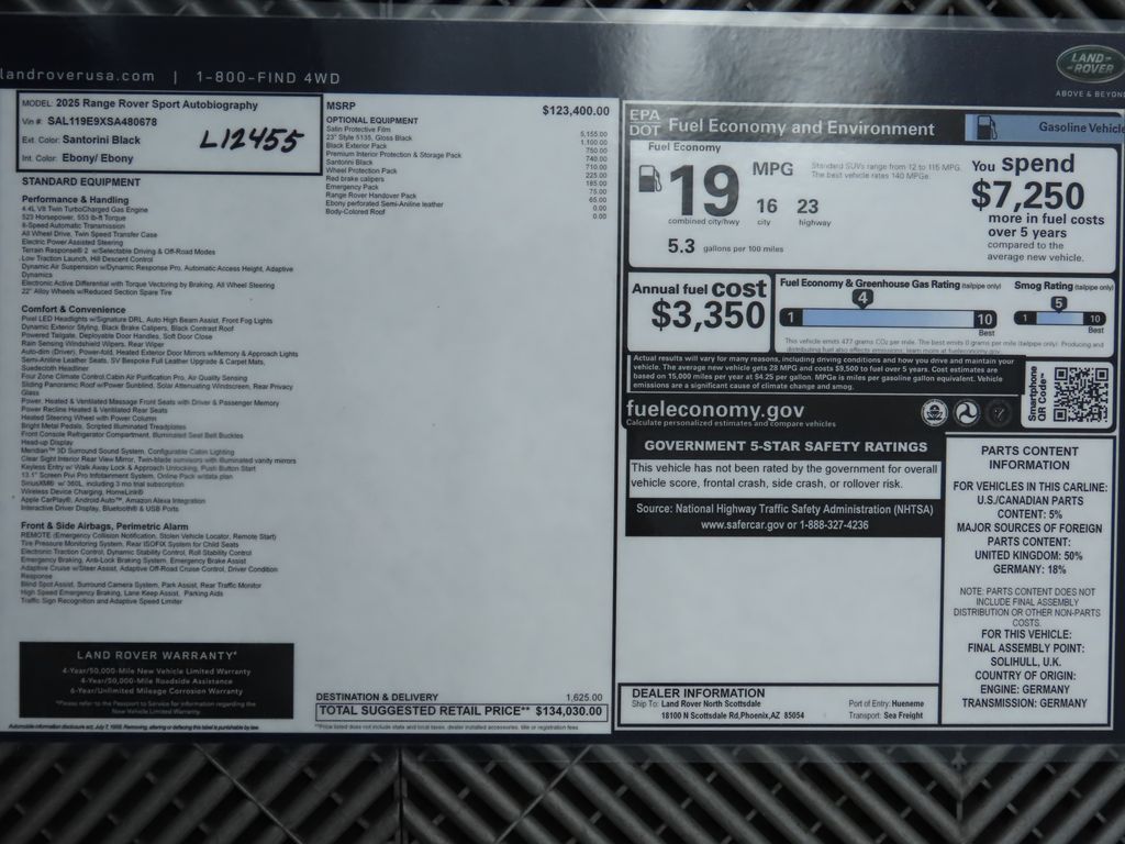 2025 Land Rover Range Rover Sport Autobiography 9