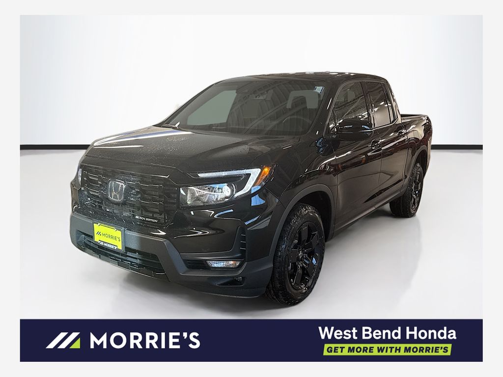 Crystal Black Pearl 2026 Honda Ridgeline Pickup Truck All-Wheel Drive 9-Speed Automatic