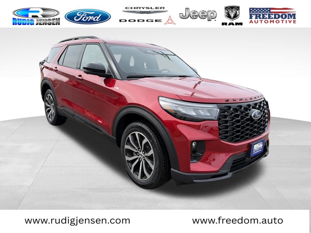 Red 2026 Ford Explorer ST-Line AWD SUV / Crossover All-Wheel Drive Automatic