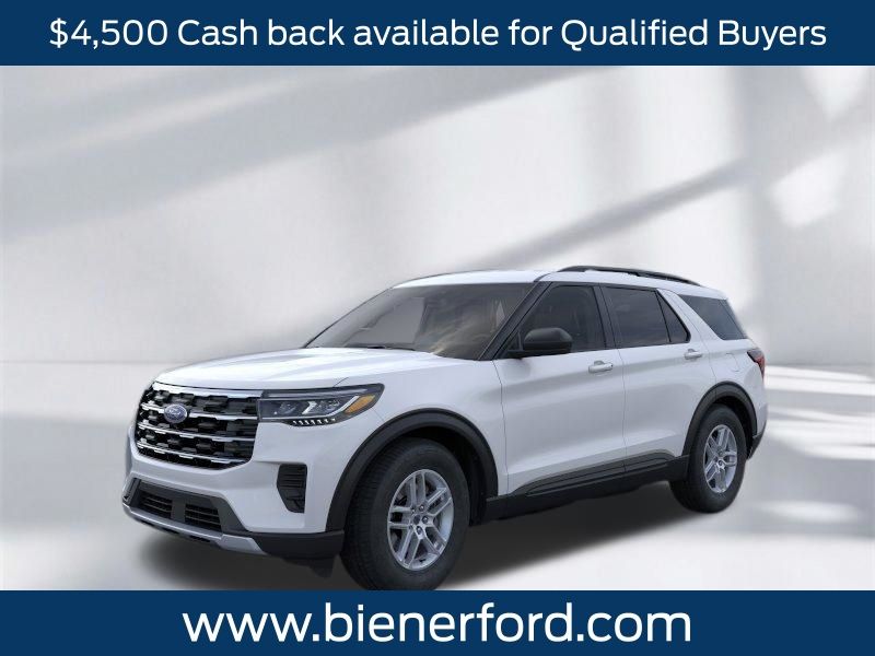 Space White Metallic 2026 Ford Explorer SUV / Crossover All-Wheel Drive Automatic