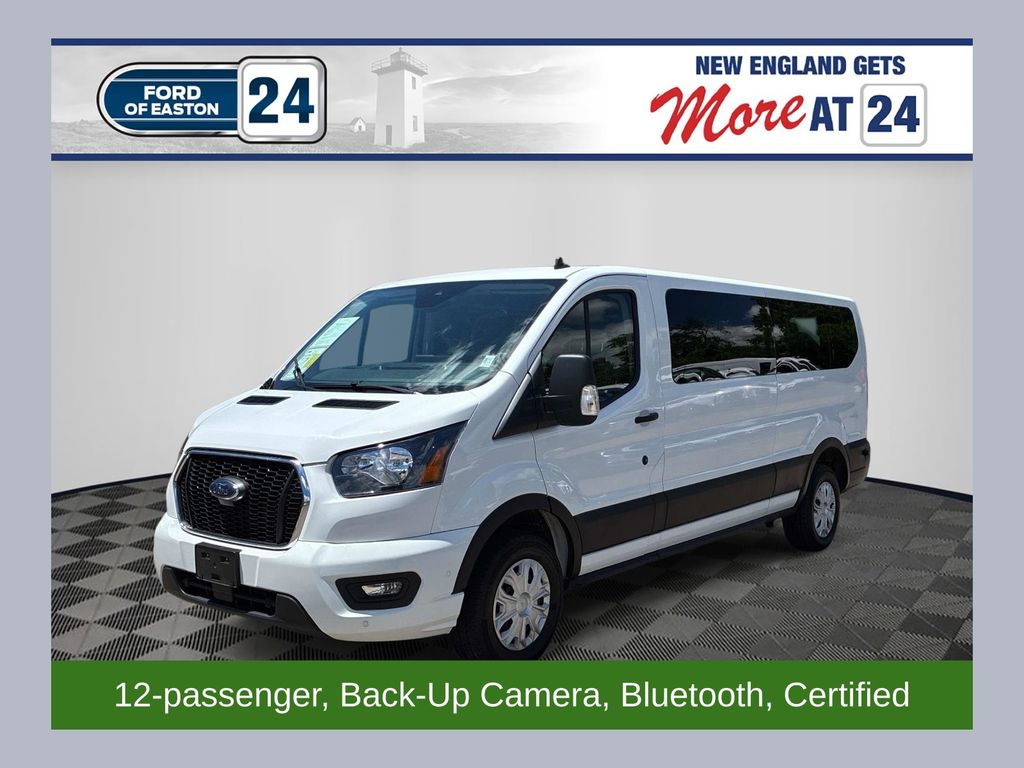 Oxford White 2024 Ford Transit Passenger Van Rear-Wheel Drive
