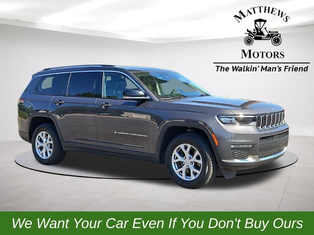 Baltic Gray Metallic Clearcoat 2022 Jeep Grand Cherokee L Limited RWD SUV / Crossover 4X2 8-Speed Automatic
