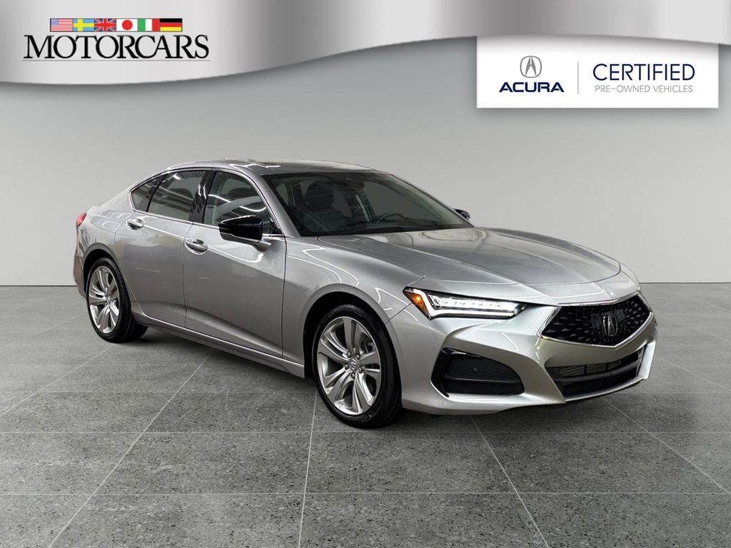 Silver 2023 Acura TLX FWD with Technology Package Sedan Front-Wheel Drive Automatic