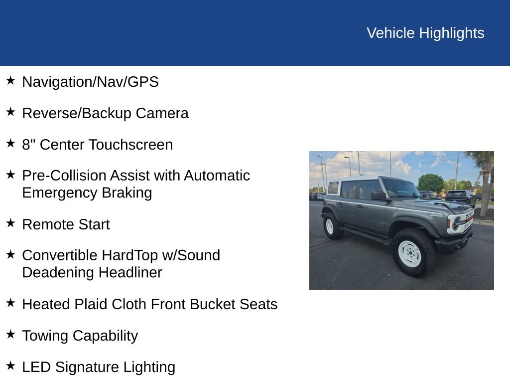 2023 Ford Bronco Heritage Edition