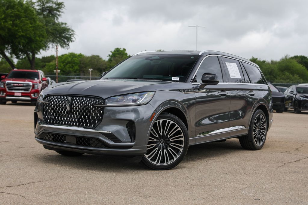 Asher Gray Metallic Clearcoat 2025 Lincoln Aviator Black Label AWD SUV / Crossover All-Wheel Drive Automatic