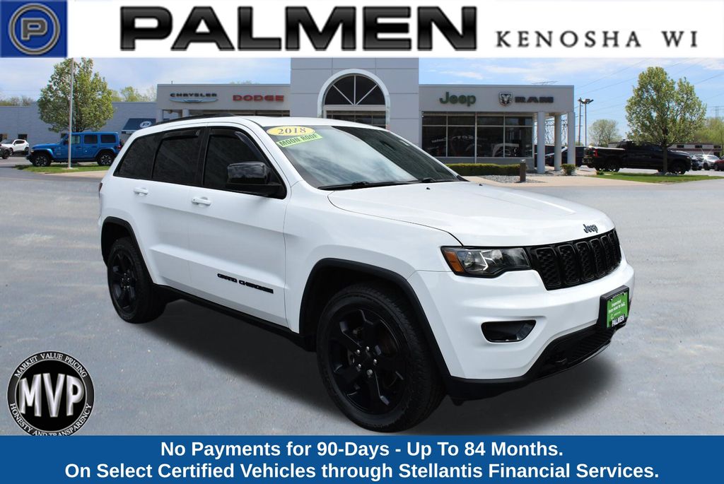 Bright White Clearcoat 2018 Jeep Grand Cherokee SUV / Crossover Four-Wheel Drive 8-Speed Automatic