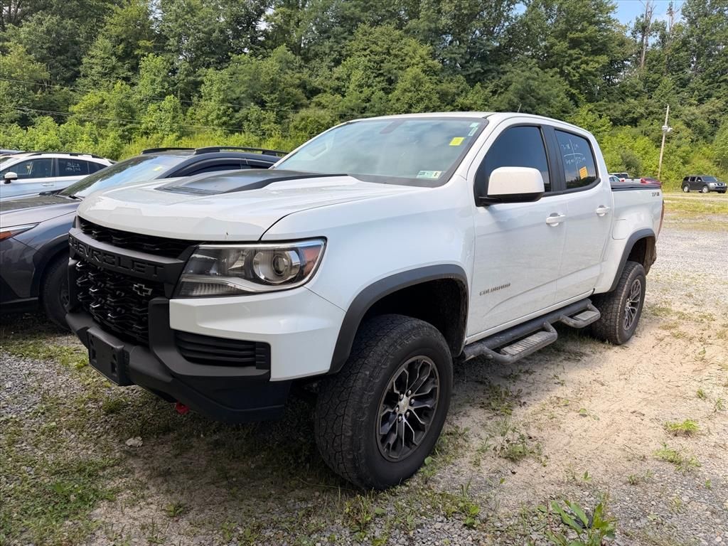 Summit White 2021 Chevrolet Colorado Pickup Truck Four-Wheel Drive 8-Speed Automatic