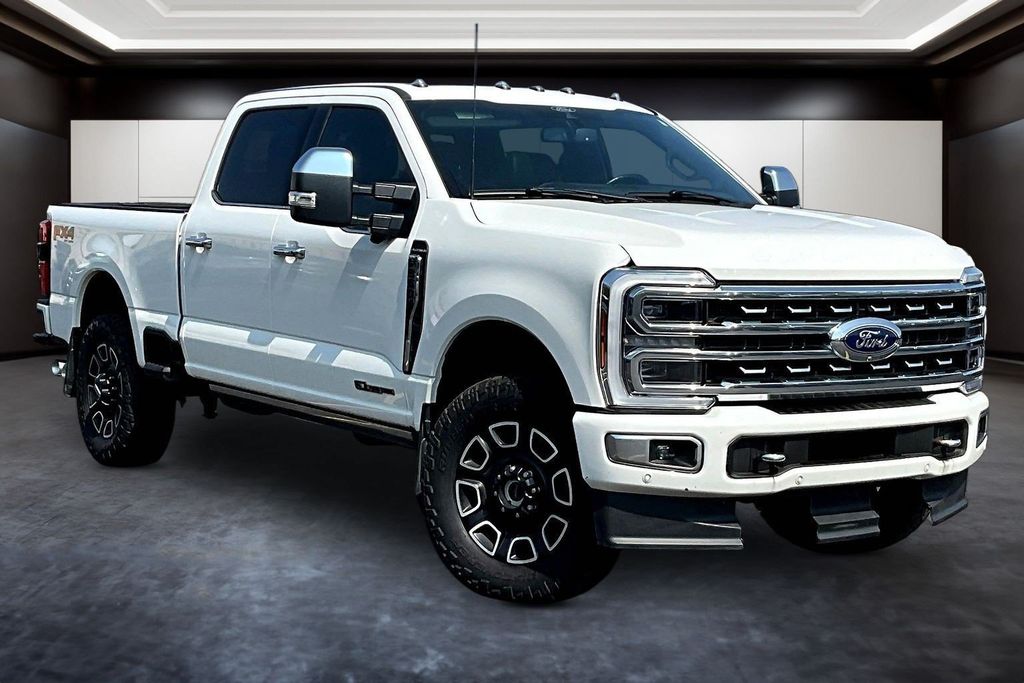 White Metallic 2024 Ford F-350 Super Duty Pickup Truck Four-Wheel Drive Automatic