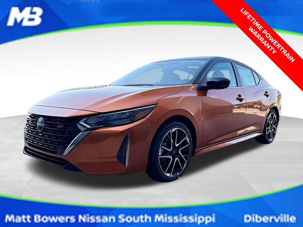 Orange Metallic/Super Blk 2025 Nissan Sentra Sedan Front-Wheel Drive Continuously Variable Transmission