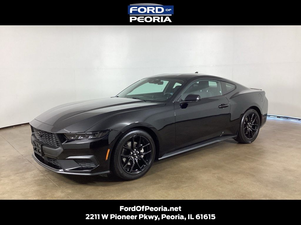 Shadow Black 2024 Ford Mustang Coupe Rear-Wheel Drive Automatic