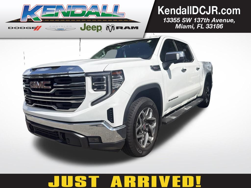 Summit White 2023 GMC Sierra 1500 Pickup Truck Four-Wheel Drive Automatic