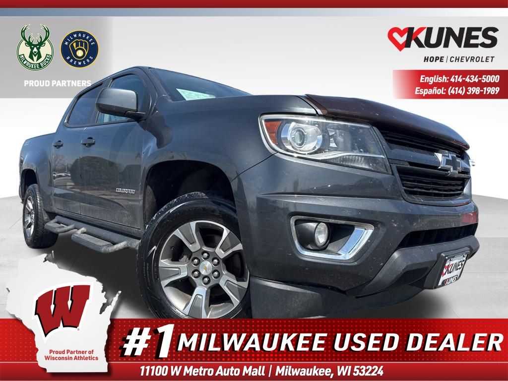 Cyber Gray Metallic 2016 Chevrolet Colorado Z71 Crew Cab 4WD Pickup Truck Four-Wheel Drive 6-Speed Automatic